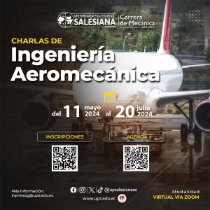 Afiche de las Charlas: Ingeniería Aeromecánica